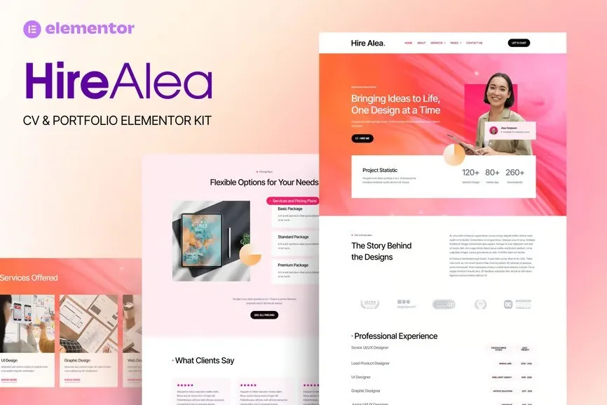 HireAlea-–-Personal-CV-Elementor-Template-Kit.webp HireAlea - Personal CV Elementor Template Kit - Image 1