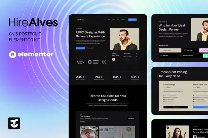 HireAlves-CV-Portfolio-Elementor-Template-Kits.webp HireAlves - CV & Portfolio Elementor Template Kits - Image 1