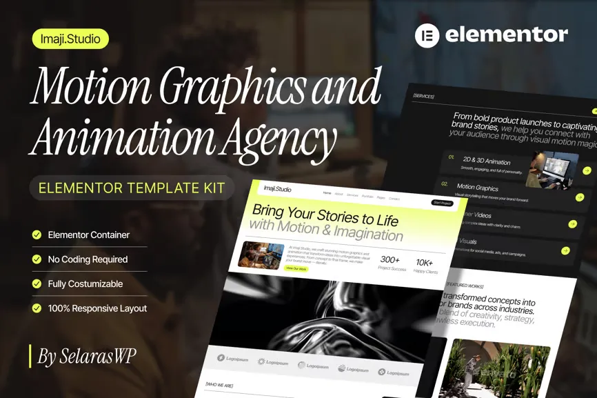 ImajiStudio-Motion-Graphics-Animation-Agency-Elementor-Pro-Template-Kit.webp ImajiStudio - Motion Graphics & Animation Agency Elementor Pro Template Kit - Image 1