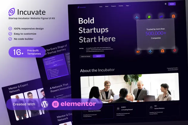 Incuvate-Startup-Incubator-Elementor-Template-Kit-for-Funding-an.webp Incuvate Startup Incubator Elementor Template Kit for Funding and Growth Programs - Image 1
