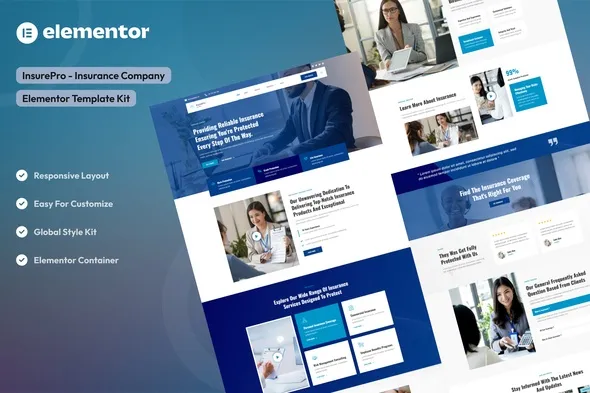 Insupro.webp Insure - Insurance Company Elementor Template Kit - Image 1