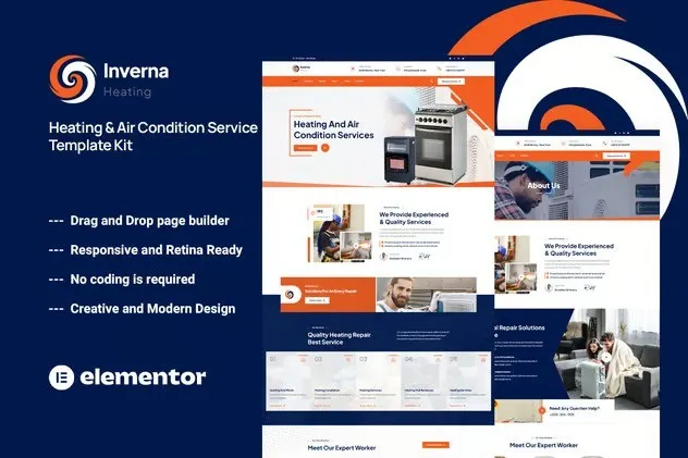 Inverna-Heating-Air-Condition-Service-Template-Kit.webp Inverna - Heating & Air Condition Service Template Kit - Image 1