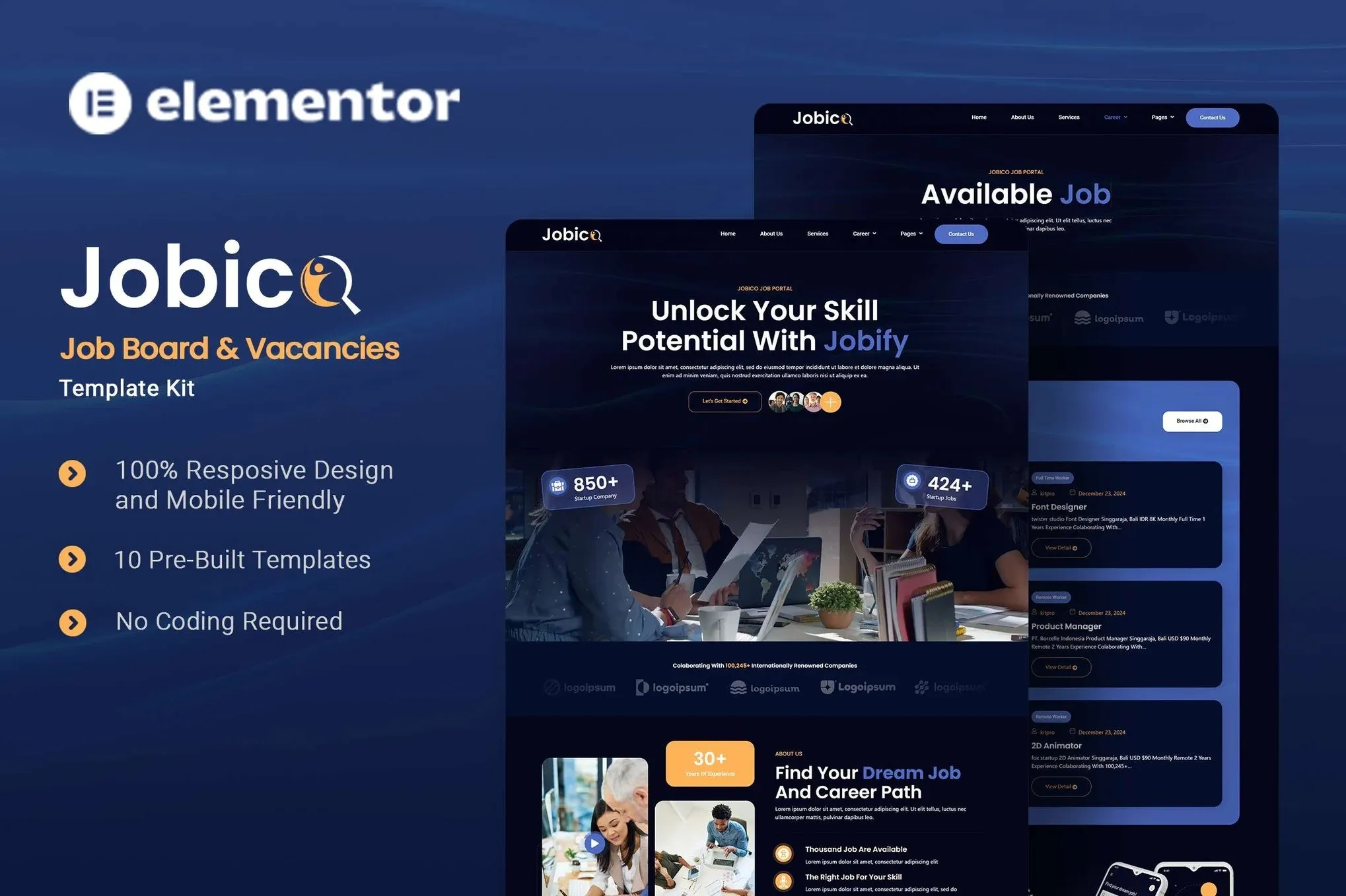 Jobico-Job-Board-Vacancies-Elementor-Template-Kit.webp Jobico - Job Board & Vacancies Elementor Template Kit - Image 1