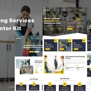 Klinta - Cleaning Services Elementor Template Kit