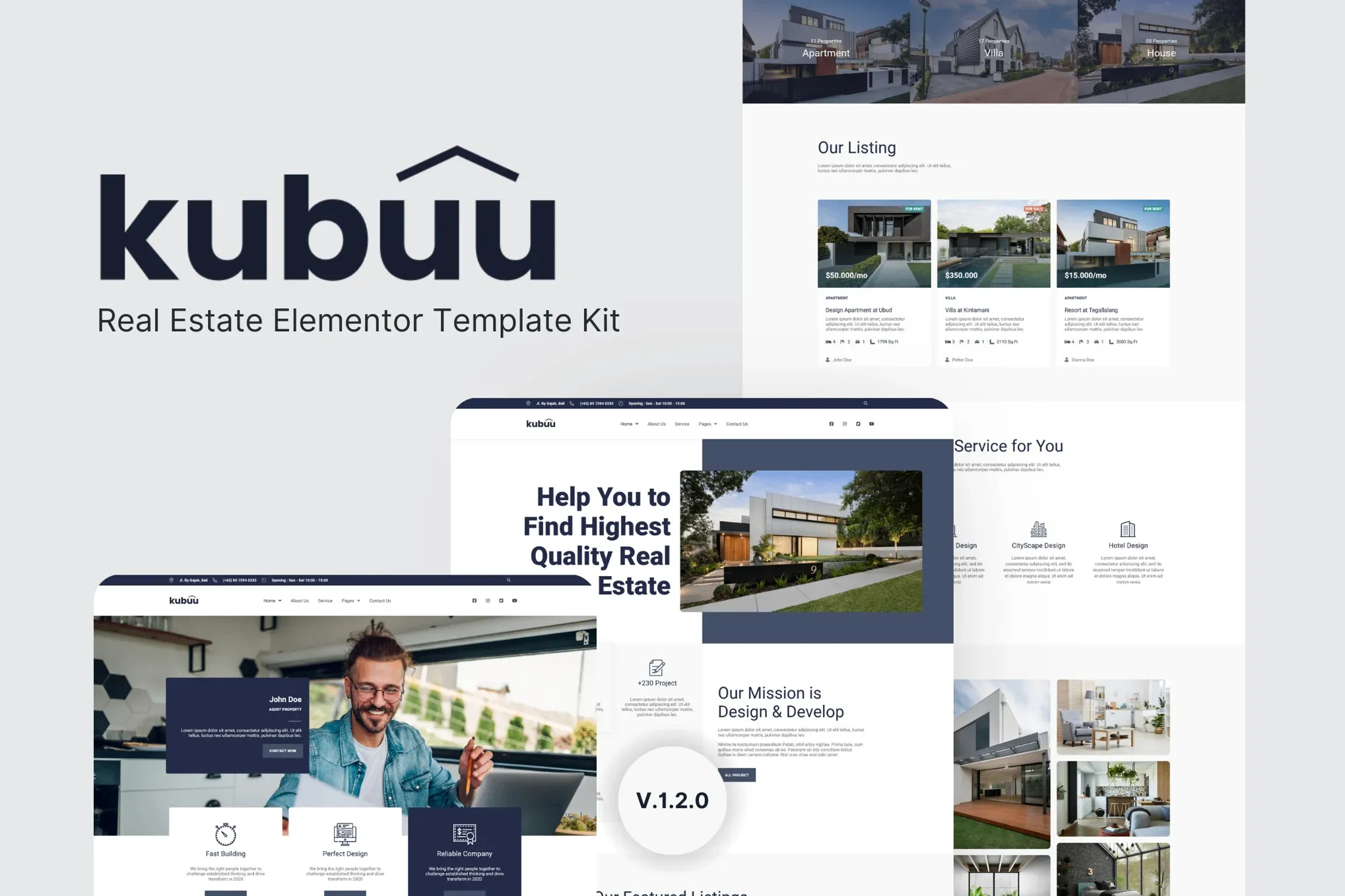 Kubuu-Real-Estate-Elementor-Template-Kit.webp Kubuu - Real Estate Elementor Template Kit - Image 1