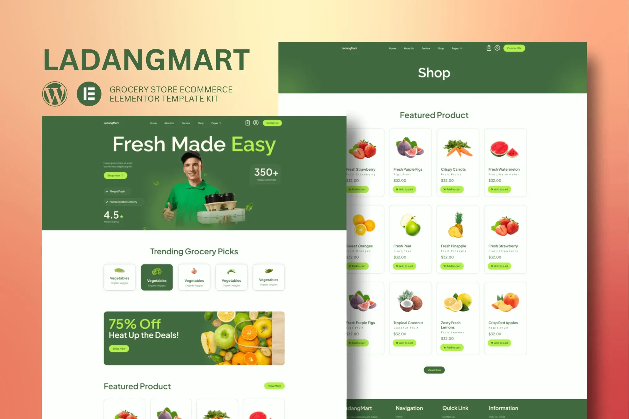 Ladangmart-Grocery-Store-eCommerce-Elementor-Template-Kit.webp Ladangmart - Grocery Store eCommerce Elementor Template Kit - Image 1