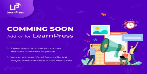 LearnPress-Coming-Soon-Courses-Addon.webp LearnPress Coming Soon Courses Addon 4.0.3 - Image 1