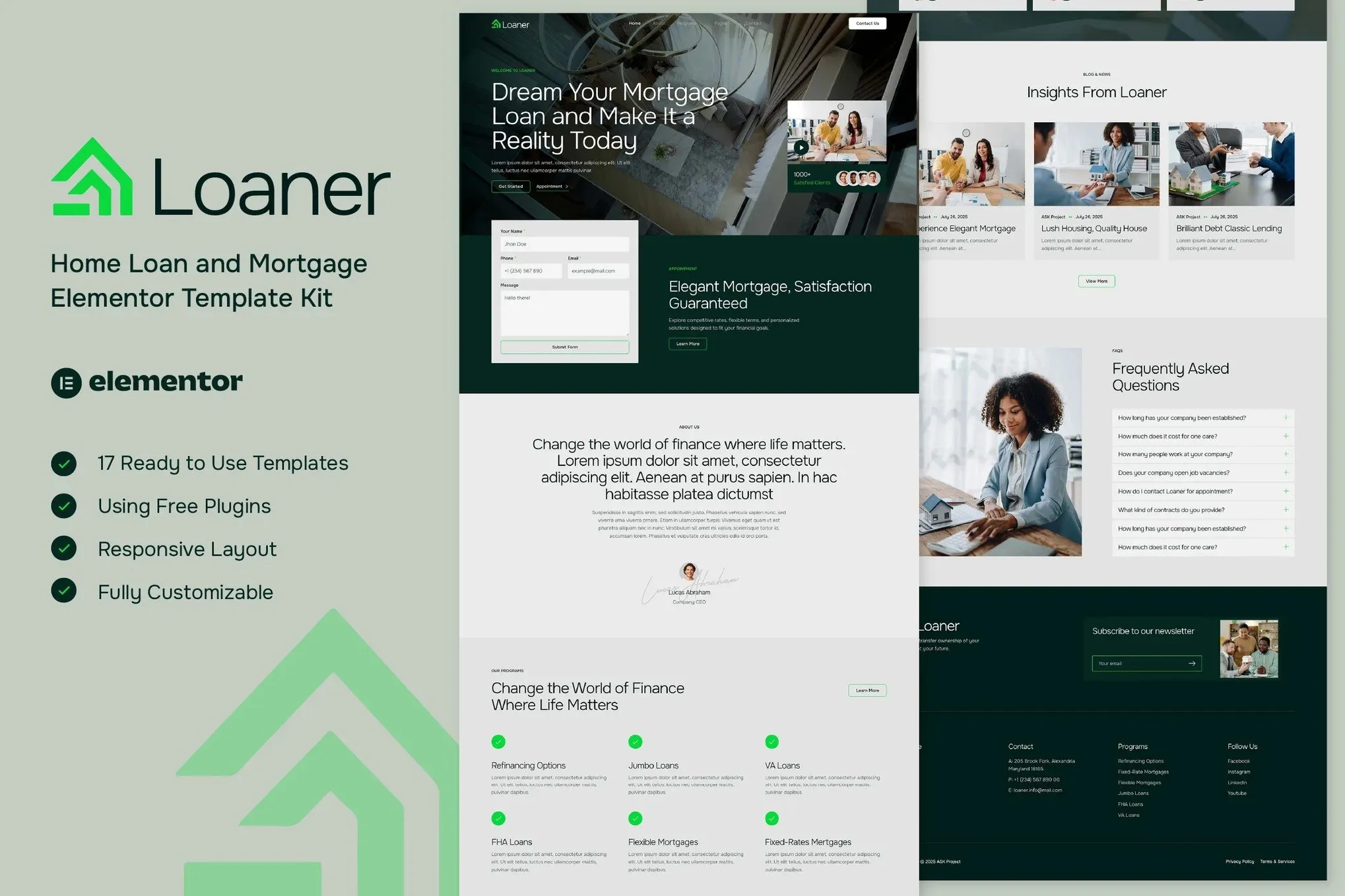 Loaner-Home-Loan-and-Mortgage-Elementor-Template-Kit.webp Loaner - Home Loan and Mortgage Elementor Template Kit - Image 1