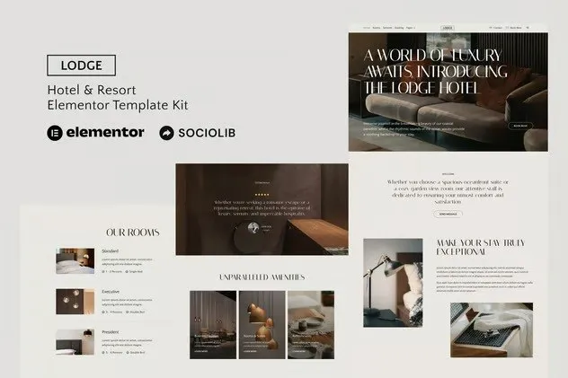 Lodge-Hotel-Resort-Elementor-Template-Kit.webp Lodge - Hotel & Resort Elementor Template Kit - Image 1