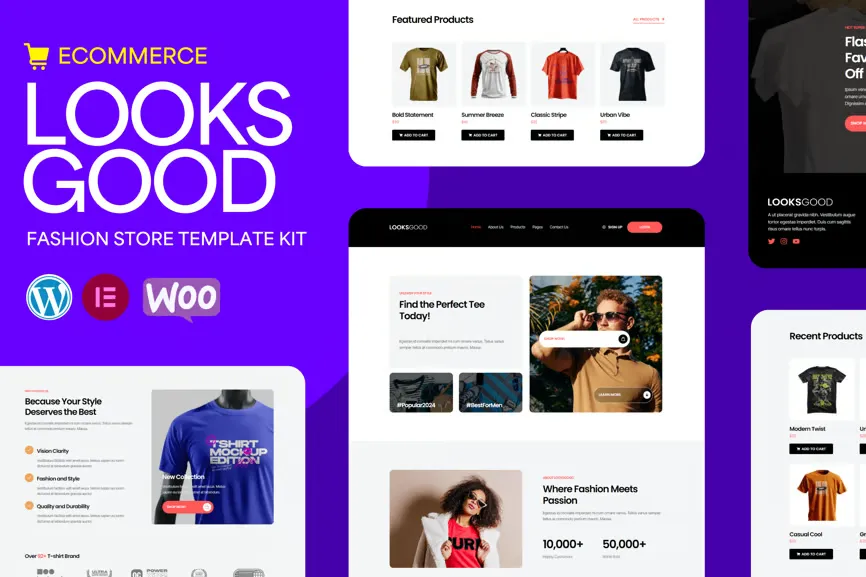 LooksGood-T-shirt-Store-Elementor-Pro-Template-Kit.webp LooksGood - T-shirt Store Elementor Pro Template Kit - Image 1
