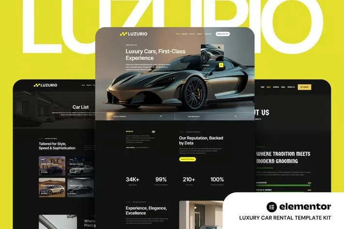 Luzurio-Luxury-Car-Rental-Elementor-Template-Kit.webp Luzurio - Luxury Car Rental Elementor Template Kit - Image 1