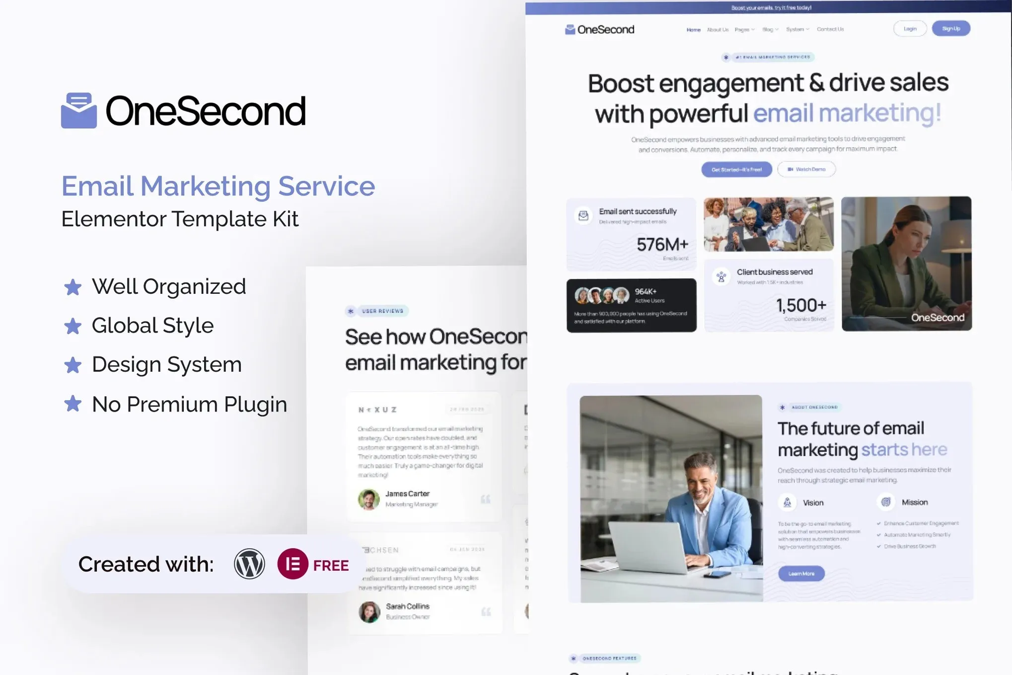 OneSecond-Email-Marketing-Service-Elementor-Template-Kit.webp OneSecond - Email Marketing Service Elementor Template Kit - Image 1
