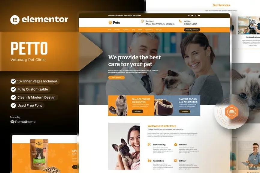 Petto-Vetenary-Pet-Clinic-Elementor-Template-Kit-1.webp Petto - Vetenary Pet Clinic Elementor Template Kit - Image 1