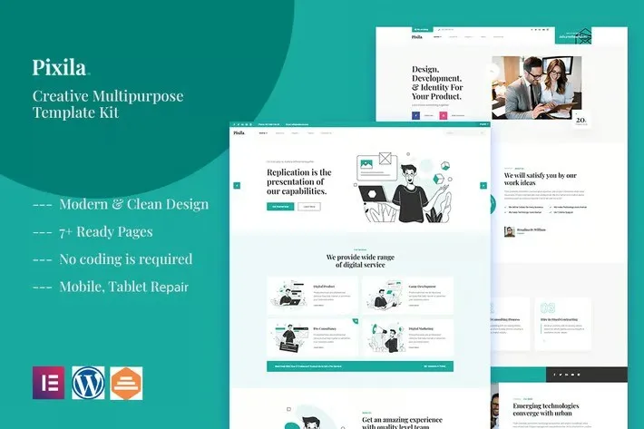 Pixila-Creative-Multipurpose-Elementor-Template-Kit.webp Pixila - Creative Multipurpose Elementor Template Kit - Image 1