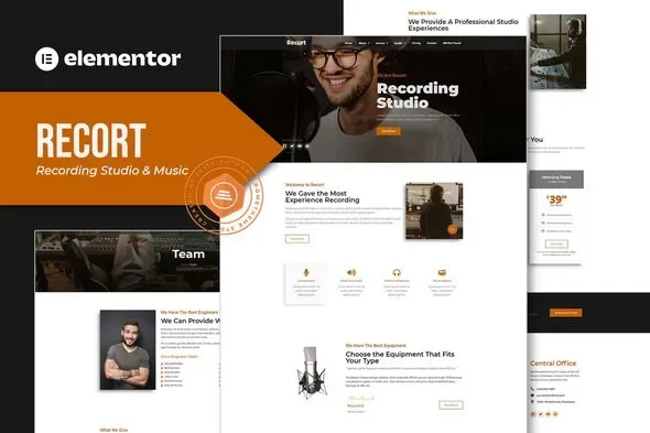 RecortCover2022.webp Recort - Recording Studio Elementor Template Kit - Image 1