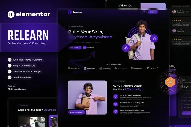 Relearn-Online-Courses-E-Learning-Elementor-Template-Kit.webp Relearn - Online Courses & E-Learning Elementor Template Kit - Image 1