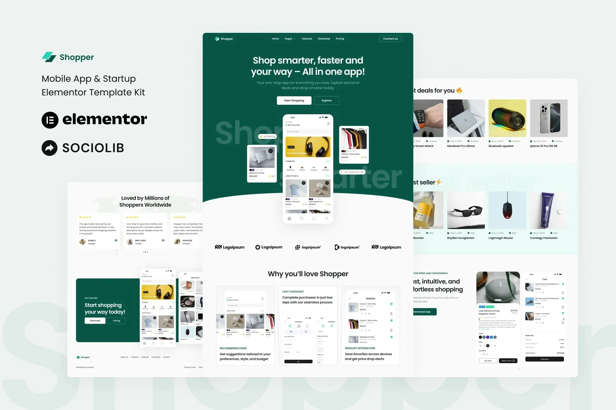Shopper-Mobile-App-Startup-Showcase-Elementor-Template-Kit.webp Shopper - Mobile App & Startup Showcase Elementor Template Kit - Image 1