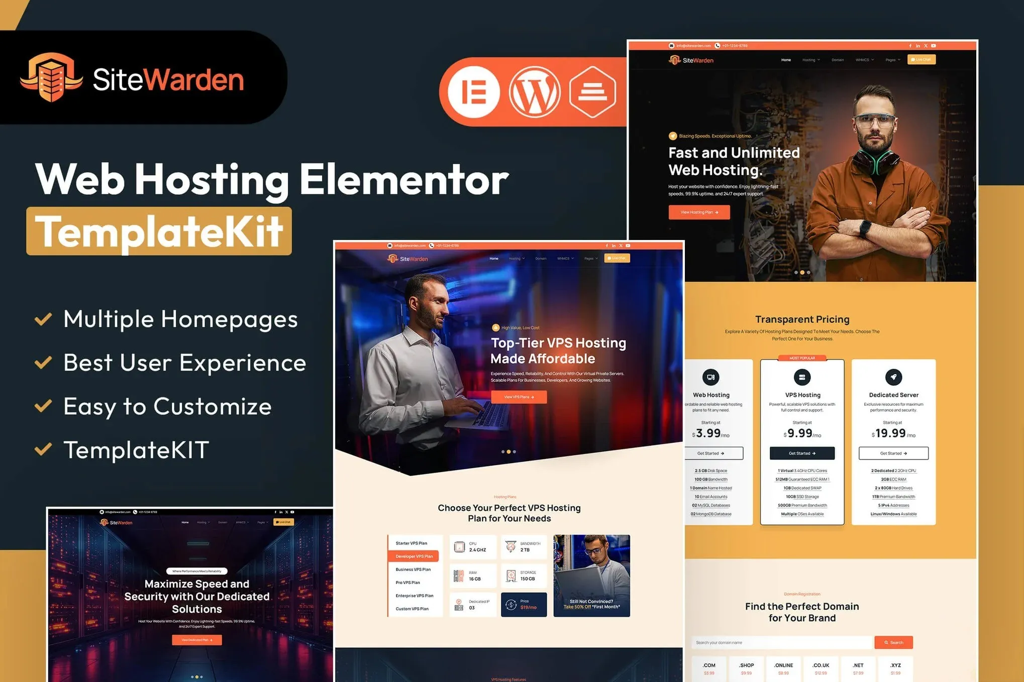 SiteWarden-Web-Hosting-Elementor-Template-Kit.webp SiteWarden - Web Hosting Elementor Template Kit - Image 1