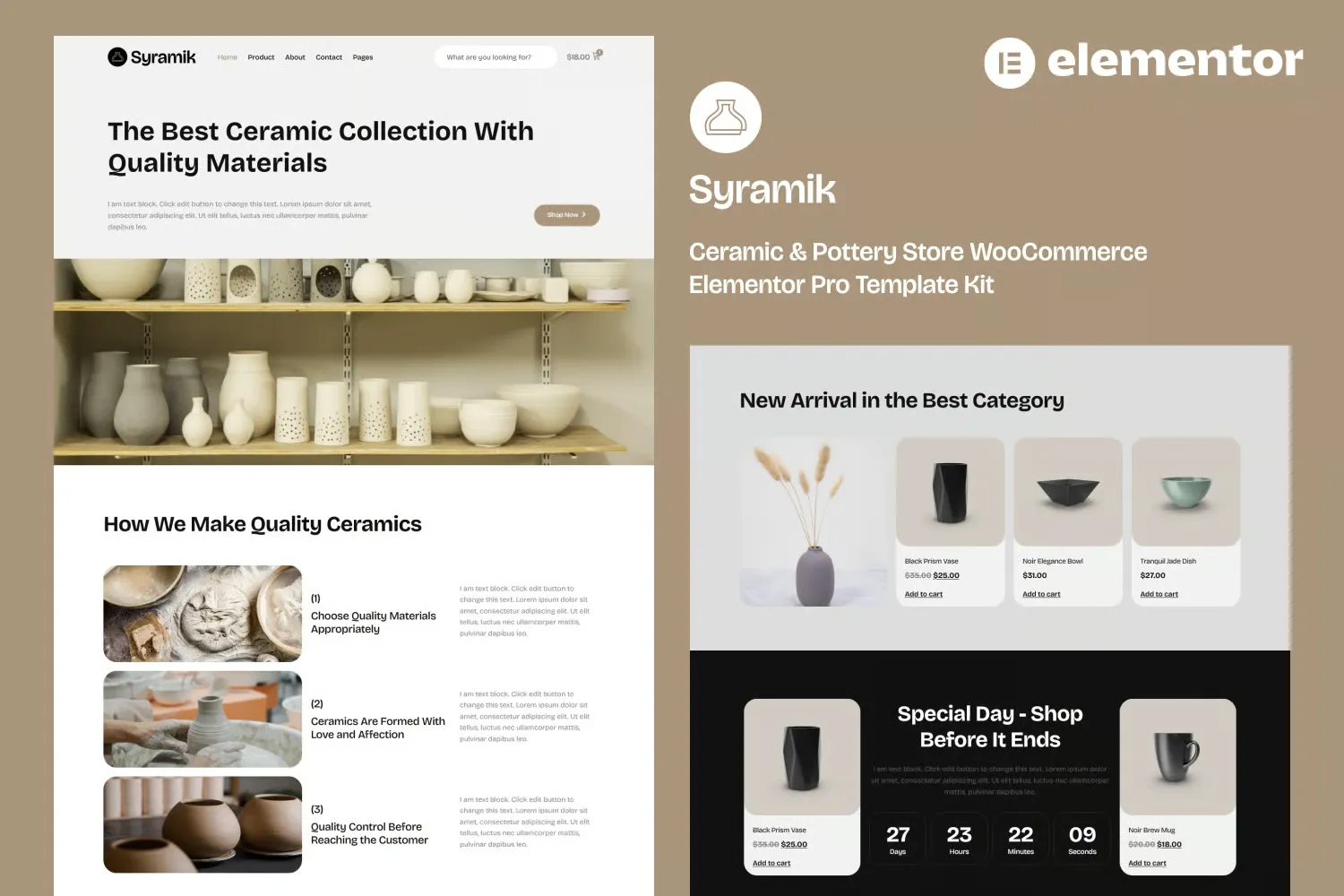 Syramik-Ceramic-Pottery-Store-WooCommerce-Elementor-Pro-Template-Kit.webp Syramik - Ceramic & Pottery Store WooCommerce Elementor Pro Template Kit - Image 1