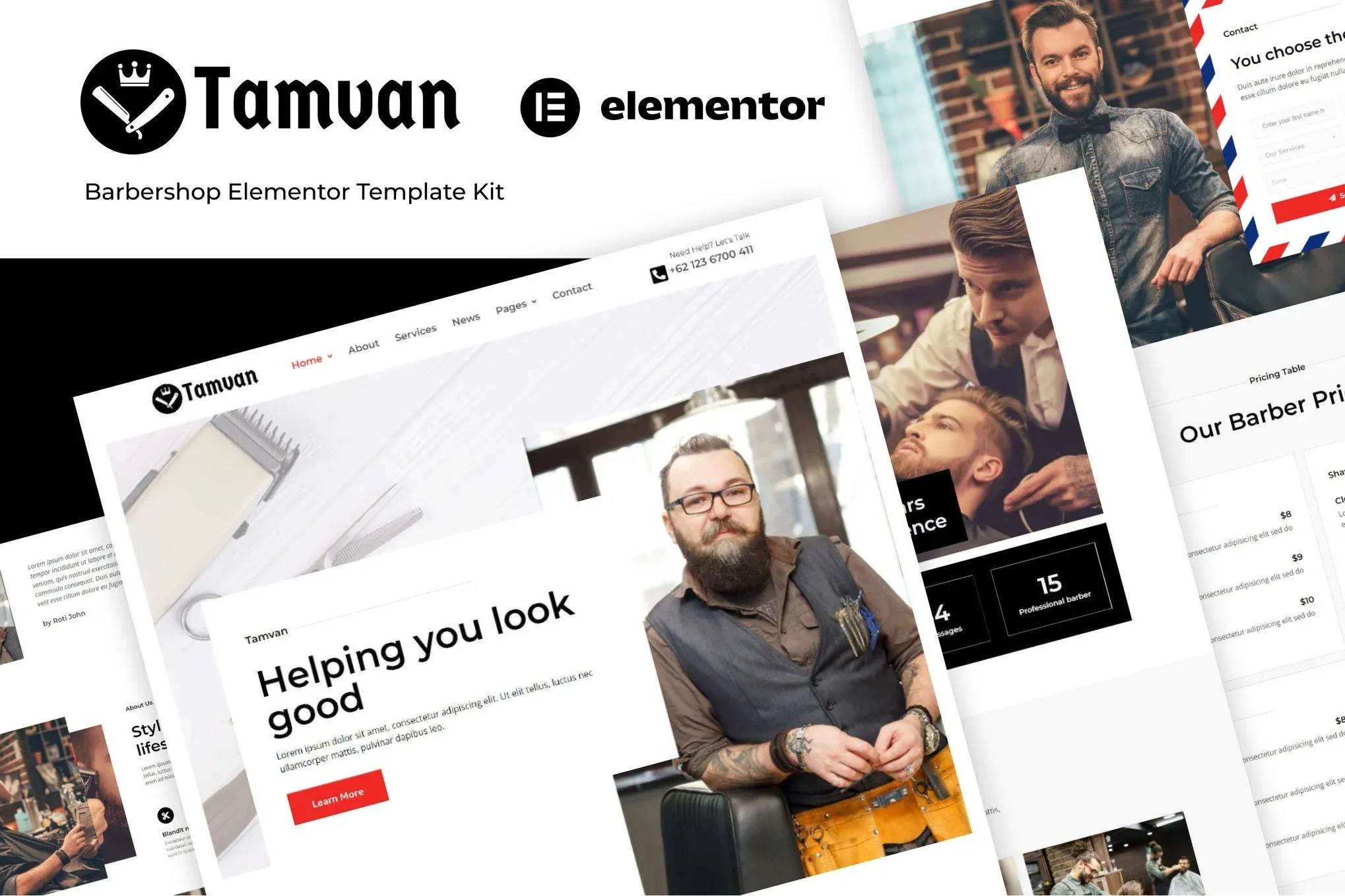 Tamvan-Barbershop-Elementor-Template-Kit.webp Tamvan - Barbershop Elementor Template Kit - Image 1