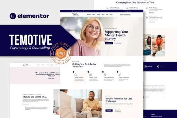 Temotive-Coverimage.webp Temotive – Psychology & Counseling Elementor Template Kit - Image 1