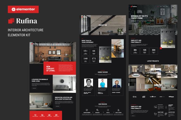 Themeforest.jpg Rufina - Interior Architecture Elementor Template Kit - Image 1