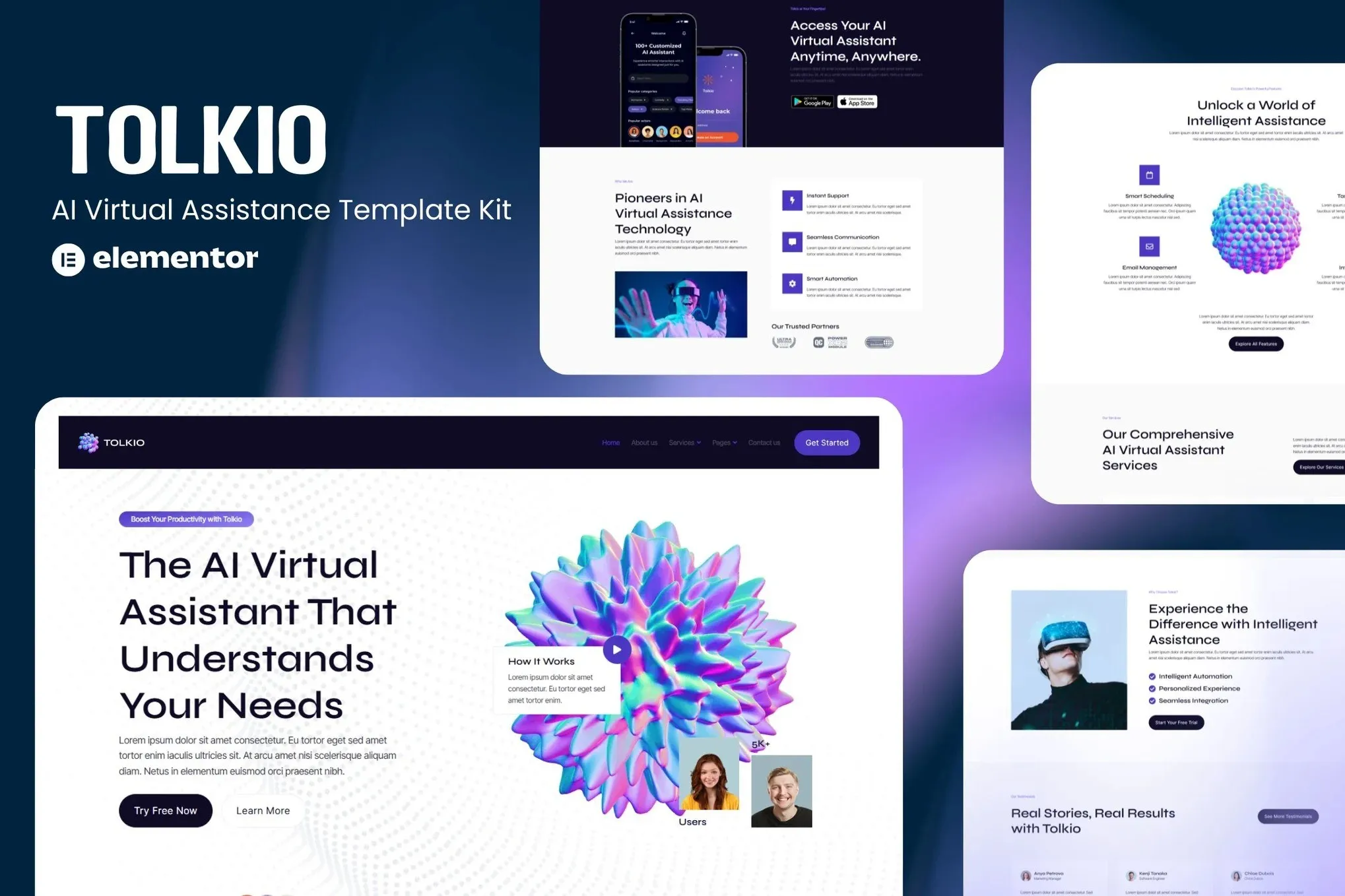 Tolkio-AI-Virtual-Assistance-App-Elementor-Template-Kit.webp Tolkio - AI Virtual Assistance App Elementor Template Kit - Image 1