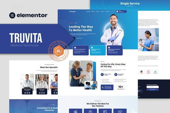 Truvita-Coverimage.jpg Truvita - Medical Healthcare Elementor Template Kit - Image 1