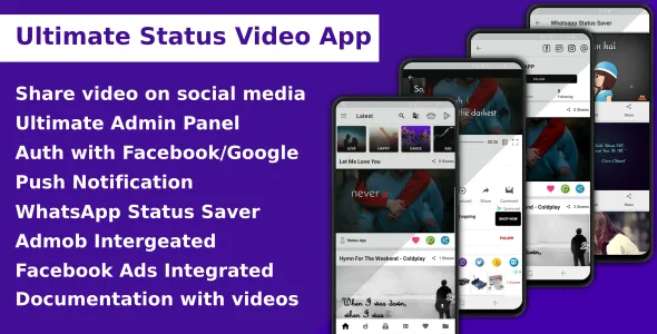 Ultimate-Status-Video-App.webp Ultimate Status Video App 1.5 + Activated - Image 1