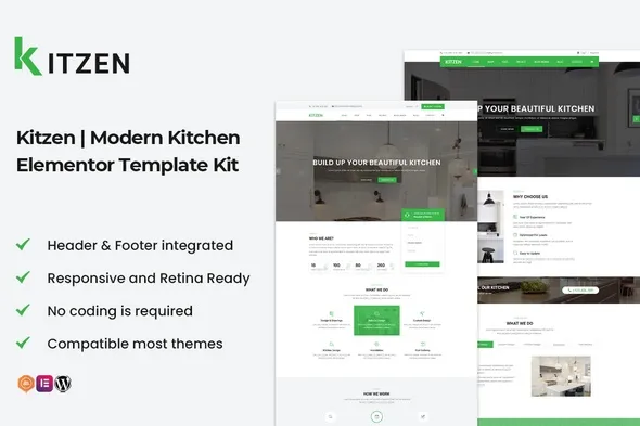 cover-105.webp Kitzen | Modern Kitchen Elementor Template Kit - Image 1