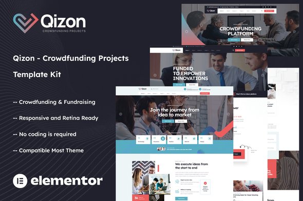 cover-124.jpg Qizon - Crowdfunding Projects Elementor Template Kit - Image 1