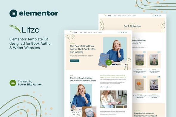 cover-13.jpg Litza – Book Author & Writer Elementor Template Kit - Image 1