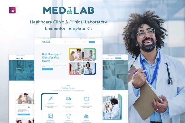 cover-244.jpg Medilab - Healthcare & Clinical Laboratory Elementor Template Kit - Image 1