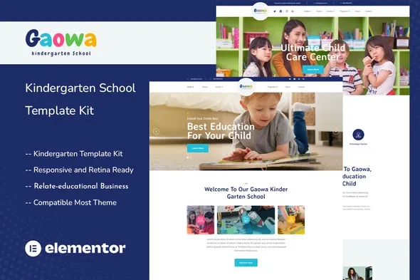cover-27-2.webp Gaowa - Kindergarten School Elementor Template Kit - Image 1