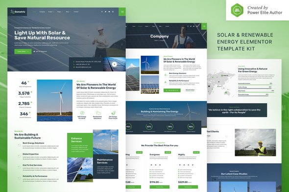 cover-282.jpg Dometric – Solar & Renewable Energy Elementor Template Kit - Image 1