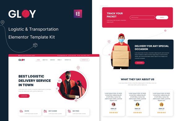 cover-3.jpeg Gloy - Logistic & Transportation Delivery Elementor Template Kit - Image 1