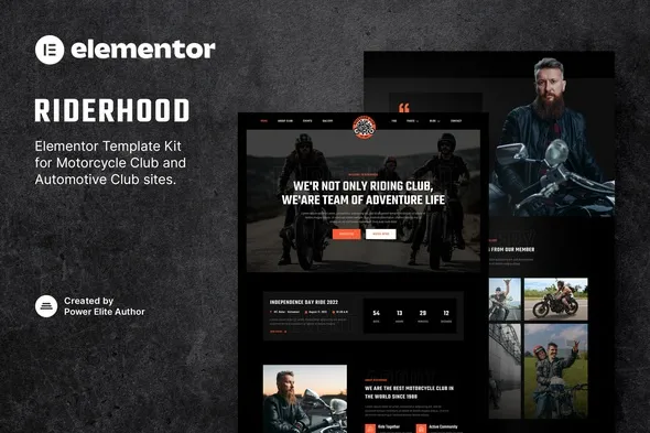 cover-58.webp Riderhood – Motorcycle Club Elementor Template Kit - Image 1