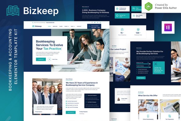 cover-81.jpg Bizkeep - Bookkeeping & Accounting Service Elementor Template Kit - Image 1