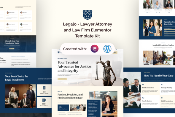 cover-Legalo.png Legalo - Lawyer Attorney and Law Firm Elementor Template Kit - Image 1