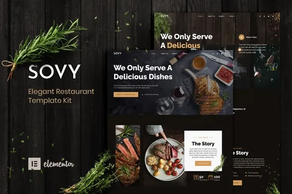 cover-new.webp Sovy - Restaurant Elementor Template Kit - Image 1