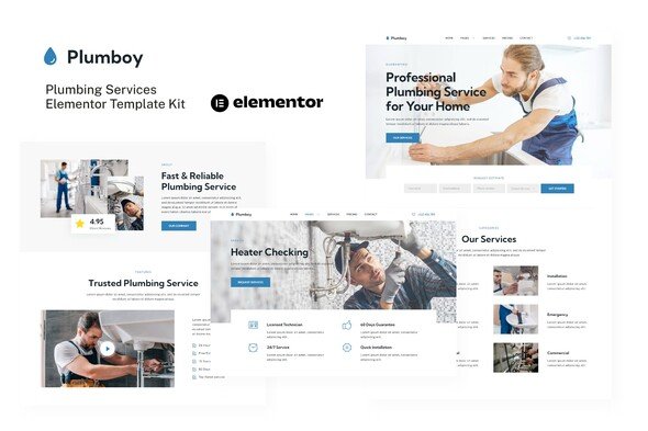 cover.jpg Plumboy - Plumbing Services Elementor Template Kit - Image 1