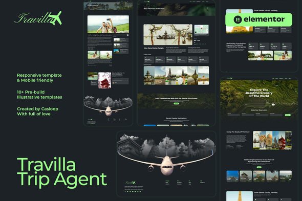 cover20travilla.jpg Travilla - Travel & Accommodation Elementor Template Kit - Image 1