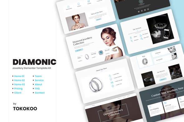 diamonic-cover.jpg Diamonic | Jewellery Store Elementor Template Kit - Image 1