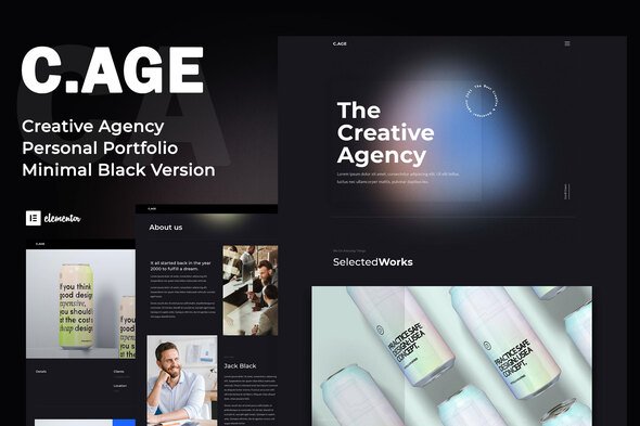 image-1.jpg C.AGE - Creative Agency Personal Portfolio Elementor Template Kit - Image 1
