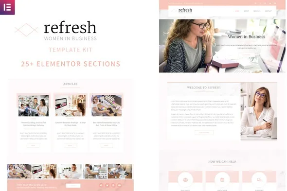 large.webp Refresh - Women in Business Elementor Template Kit - Image 1