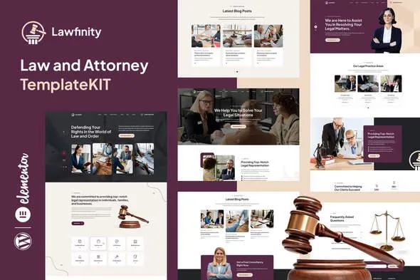 lawfinityCover.webp Lawfinity - Law & Attorney Elementor Template Kit - Image 1