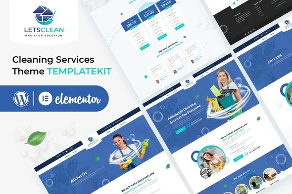 letsclean20Preview.webp LetsClean - Cleaning Services Elementor Template Kit - Image 1