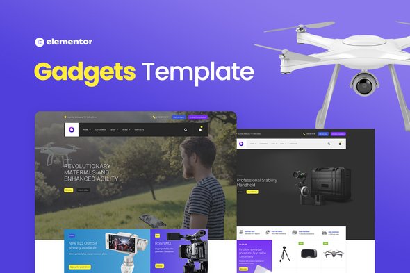 new-cover.jpg Bzzz – Gadgets eCommerce Elementor Template Kit - Image 1