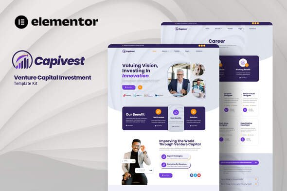 preview20Capivest.jpg Capivest - Venture Capital Investment Elementor Template Kit - Image 1