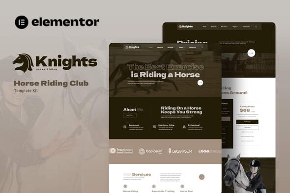 preview20Knight.jpg Knights - Horse Riding Club Elementor Template Kit - Image 1
